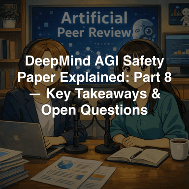 DeepMind AGI Safety Paper Explained: Part 8 — Key Takeaways & Open Questions